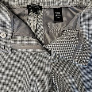 RW&Co checkered grey crop dress pants